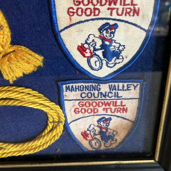 70s Vintage framed Boyscout Webelos patches badges pins merits - Picture 8 of 13